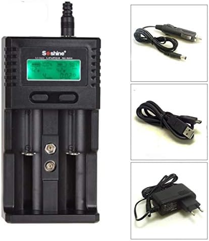 SC-H2 Intelligent Charger LCD Universal Charger for Li-ion/LiFePO4 26650 18650 NiMH C AA AAA