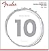 Fender Super 250 Electric Guitar Strings, Nickel Plated Steel, Ball End, 250R .010-.046