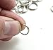 BronaGrand 200 Pieces Small Key Chain Rings Split Ring Key Chains for Keys Organization,10mm Diameter (Silver)