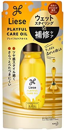 Lease Playful Care Oil, 2.8 fl oz (80 ml), Morning and Night Oil for Repairing Care & Smooth Bunches, Jojoba Oil EX Formulation (Moisturizing/Glazing), Mood Soothing Aromatic Herbal Scent, Hair Oil