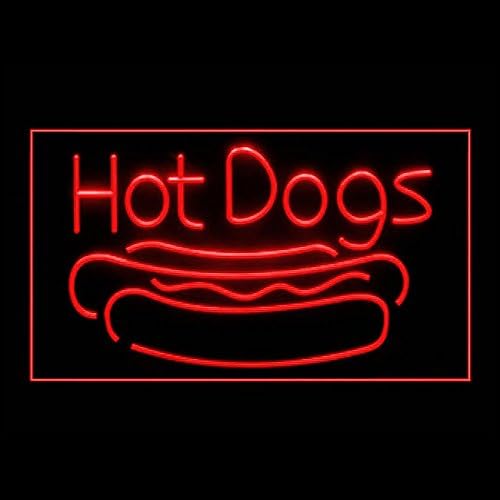 110123 Long Hot Dog Chile Chicago Cafe Ketchup Display LED Light Sign