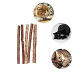 Imported Asiatic Catnip Sticks - Cat's Easter gift Silvervine Cat Treats - Pack of 5 Cat Nip Toys by Atlantic
