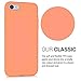 kwmobile TPU Case Compatible with Apple iPhone SE (2022) / SE (2020) / 8/7 - Case Soft Slim Smooth Flexible Protective Phone Cover - Coral Matte