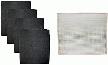 Crucial Air HEPA Air Purifier Filter & 4 Odor Neutralizing Carbon Pre Filters