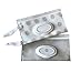 Premium Wipe Dispenser Set - Reusable Gender Neutral Baby WetWipe Travel Cases in Light Grey & Ivory/Grey - Durable Wipes Case, Unisex babyshower Gift, Diapering, Newborn Gifts, Giftset, Registry