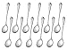 Demitasse Spoons Set of 12, Tea Coffee Espresso Spoons, LIANYU Stainless Steel Small Spoons, Mini Dessert Appetizer Tasting Spoons, 4.5-Inches, Attached Carry Case