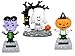 Solar-Powered Moving Dancing Halloween Monsters (3 Piece SET) Frankenstein, Ghost, Pumpkin Head