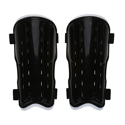 VGEBY 1Pair Soccer Shin Guard Soccer Shin Pad Perforated Breathable Soccer Shin Guards (Black)