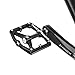 RockBros Bicycle Pedals 9/16 Lightweight Road Mountain Bike Pedals Carbon Fiber Sealed Bearings for MTB BMX Black