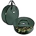 ZOBER Christmas Wreath Storage Container - 36 Inch, Waterproof Wreath Box - Dual Zippers, Durable Handles, & Card Slot - Holiday and Seasonal Wreath Storage Boxes - 2 Pk