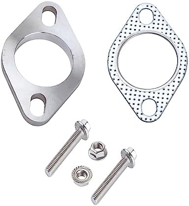 EVIL ENERGY 2.5 Inch 2 Bolt Exhaust Flange Kit - Stainless Steel Flanges, Gaskets, Bolts & Nuts