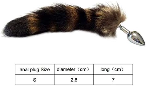 Pdfkwo ŝhirt Būtt ŝexŝw Plug Funny Love Faux Fox Tail Būtt Anál Plug ŝexŝwy Romance ŝexŝw Tool ŝoft Fur ŝexŝw Toyŝ for Women Coŝplay Anál Plug Metal,ŝ