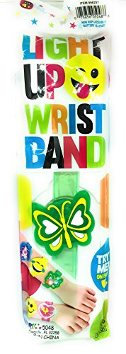 Groovy Green Butterfly Light Up Wristband