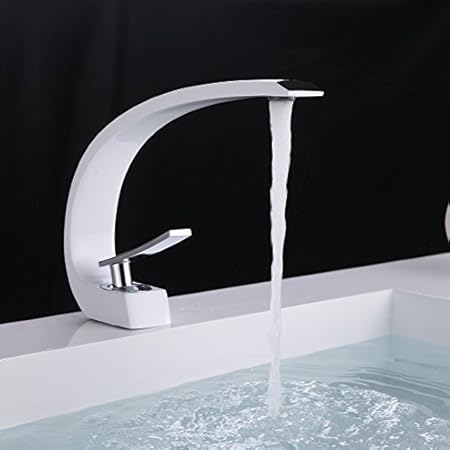 Gimili Wasserhahn Bad Weiß Badezimmer Armatur Amaturen Badezimmer für