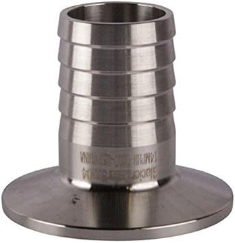 Amazon Com Rubber Hose Adapter Tri Clamp 1 5 Inch X 1 In Barb Stainless Steel Ss304 Glacier Tanks Home Improvement