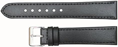 NEW Genuine Leather Flat Stitched Watch Band/Strap in All Colours & Sizes