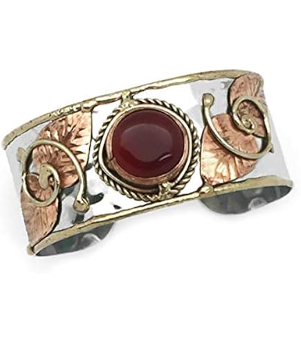 Amazon.com: Anju Jewelry Janya Collection Mixed Metal Cuff