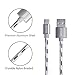 USB Type C Cable,OfsPower 3Pack 0.5ft 3ft 6ft Nylon Braided USB-C to USB Type A Male Data & Charging Cable with Aluminum Connector for Apple Macbook 12 Inch, LG G5, Samsung Galaxy S8 and More (Grey)