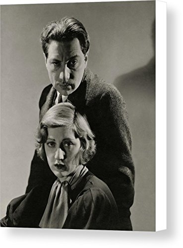 Portrait Of Luther And Stella Adler by Lusha Nelson, Vanity Fair, June 1st, 1933, Canvas Print