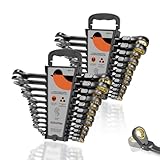SUZUME 24-Piece Metric and SAE Flex Head Ratcheting
