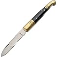 SZCO Supplies Black Old Fashioned Knife, Stainless Steel,Brass