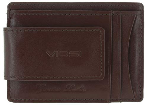 VIOSI Money Clip Slim Leather Wallet For Men Front Pocket RFID Blocking Card Holder With Rare Earth Magnets - Thumbnail 7