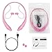 Bluetooth Headphones, Rymemo Wireless Sports Earphones w/Mic HD Stereo in Ear Earbuds for Gym Running Workout 8 Hour Battery Headsets Shine Like Diamond Surface, Pink
