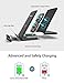 Wireless Charger, Seneo 046 Qi Certified 10W Fast Wireless Charger Stand for Galaxy S10/S9/S9+ Note 8/5 S8/S8+, Standard Wireless Charging Pad Stand for iPhone Xs/Xs Max/XR/X/8/8+(with QC 3.0 Adapter)