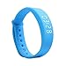 OKSPORT Smart Bracelet Watch Fitness Sports Activity Tracker Pedometers Long Standby Display Steps Distance Calories Burned Temperature Timer Health Sleep Monitor (Blue)