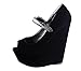 Detachable Shoe Straps - To Hold Loose Heels, Wedges, Flats (Double Clip Black (Flats/Wedges))