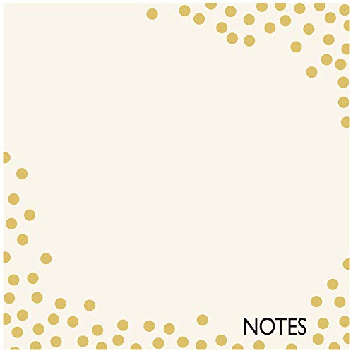 Wall Pops WallPops WPE1503 Gold Confetti Organization Kit, White & Off