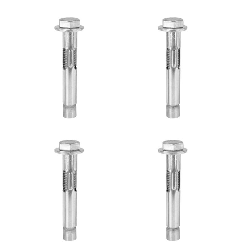 4Pcs M6*70mm Expansion Screw Bolts,Stainless Steel Hex Expansion Screws,Heavy Duty Fixing Anchors for Concrete,Masonryand Brick Wall