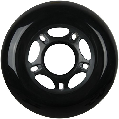 KSS Outdoor Asphalt Formula 89A Inline Skate X8 Wheels, Black, 80mm