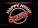 Blue Moon Beer Happy Hour Bar LED Neon Light Sign Man Cave 628-B