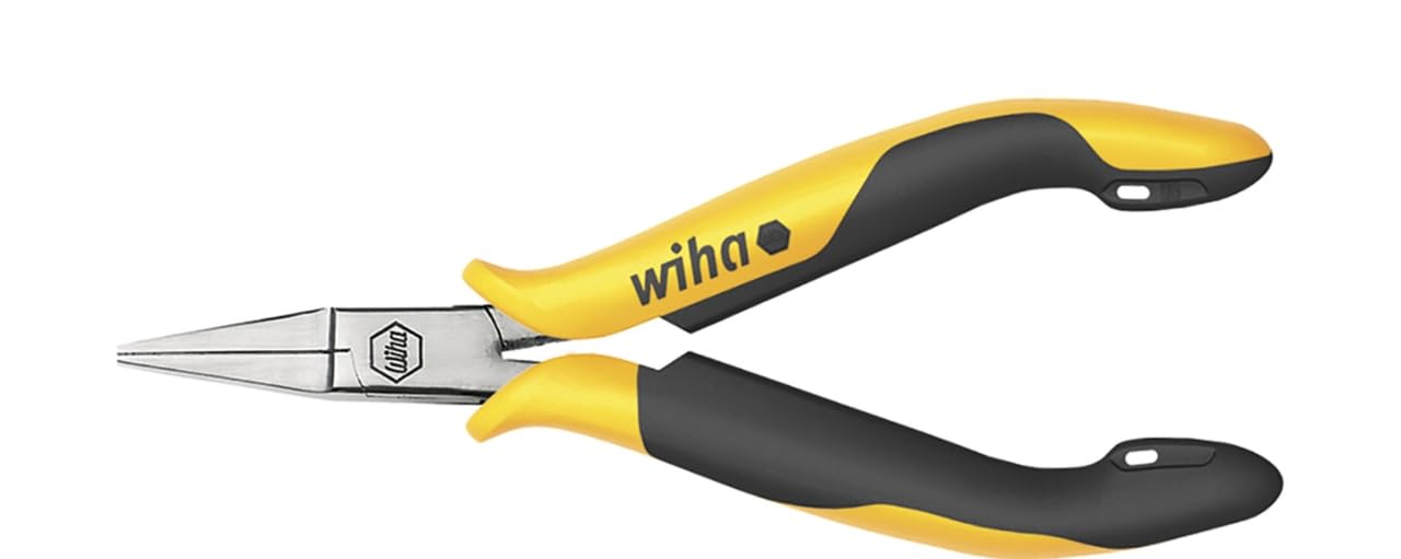Wiha Professional ESD Flat-Head Pliers with Short Flat Jaws 120 mm, 4 3/4" (26806)