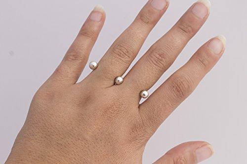 image for Tzufit Moshel Knuckle duster, Double ring, two finger ring, Double fin