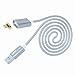 Magnetic Charging Cable 3rd Generation (once-silver) – Ideal as Micro USB Android Magnetic Charger Cable – Fast Charging & Data Sync Cable – 3.3 ft, 2.4 A