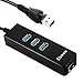 Ebaco 3 Ports USB 3.0 Hub with RJ45 10/100/1000 Gigabit Ethernet Adapter Converter LAN Connecter for PC