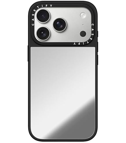 CASETiFY iPhone 17 Pro ケース　カメラ保護カバー付き Amazon.com: CASETiFY Mirror iPhone 17 Pro Case [Reflective