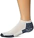 Thorlos Unisex Thick Padded Running Socks, Micro Mini, White/Navy (Women's Shoe Size 10.5-13, Men's Shoe Size 9 - 12.5)