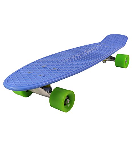 MoBoard 27" Graphic Complete Skateboard, Blue/Green