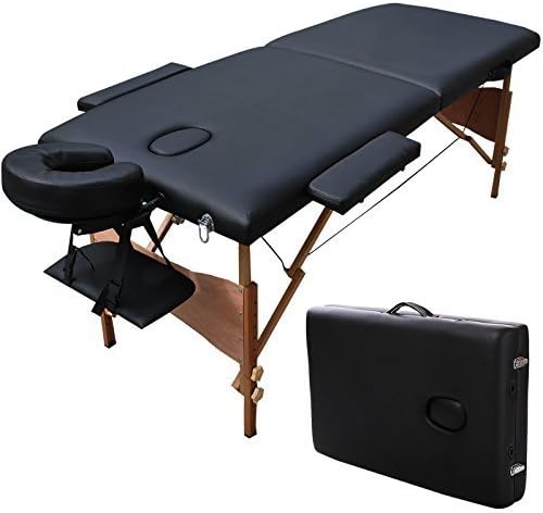 New 84l Portable Massage Table Facial SPA Bed Tattoo W/free Carry Case Black by DASS