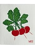 Swedish Treasures Wet-it! Cleaning Cloth, Radish, Super Absorbent, Reusable, Biodegradable, All-purpose