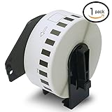 1 Rolls Brother-Compatible DK-2214 P-Touch 12mm x 30.48M(1/2