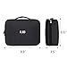 BUBM Electronic Organizer, Double Layer Travel Gadget Carry Bag for Cables, Plugs, Earphone, Flash Hard Drive and More--a Sleeve Pouch for iPad Mini(Medium, Black)
