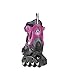 Rollerblade Spitfire XT Girl's Adjustable Fitness Inline Skate, Black and Pink, Junior, Youth Performance Inline Skates