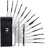 (Stainless Steel)Lock pick set Training Kit Locksmith Suppliers tools Multi-Tool for Beginners and Professionals