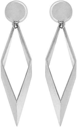 Laruicci Women's Etam Diamond Drop Earrings Silver One Size