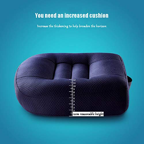 JiaQi Booster Cushion,Orthopedic Seat Cushions for Car,Extra-Thick Groove Portable Tailbone Pain Back Pain Cushion-F 40x40x12cm(16x16x5inch)