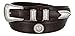Mens Silver Horse Head Concho And Genuine Leather Ranger Belt